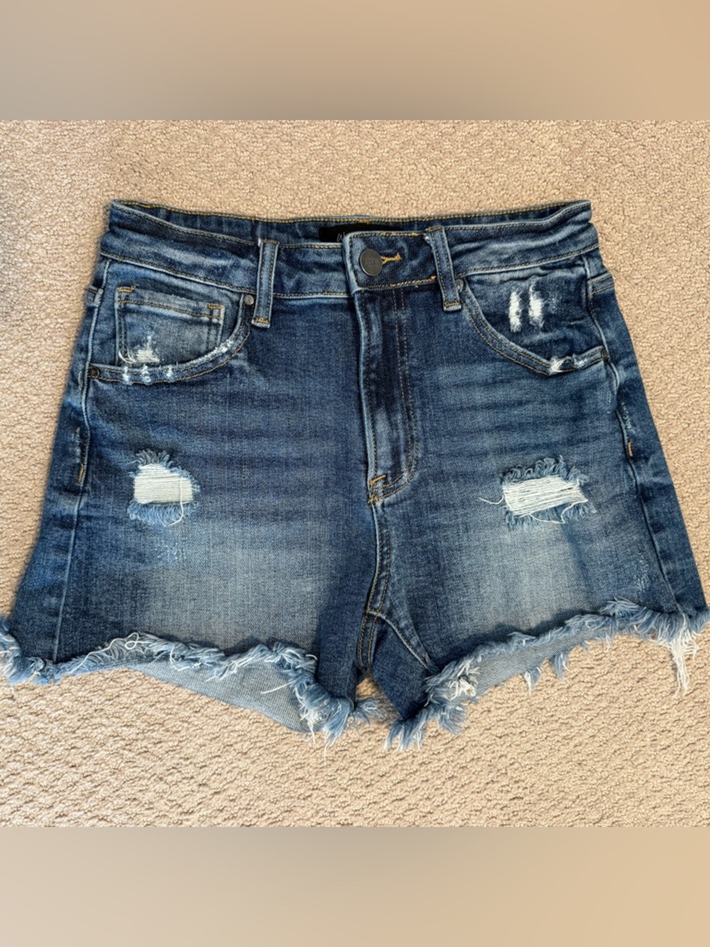 Risen Distressed Denim Shorts